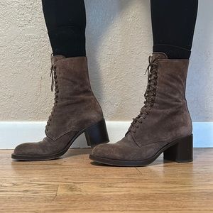 Freelance Classics Vintage Leather Suede Boots Size 7.5 (EURO 38)